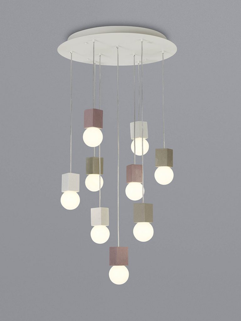 9 Light Cube Pendant