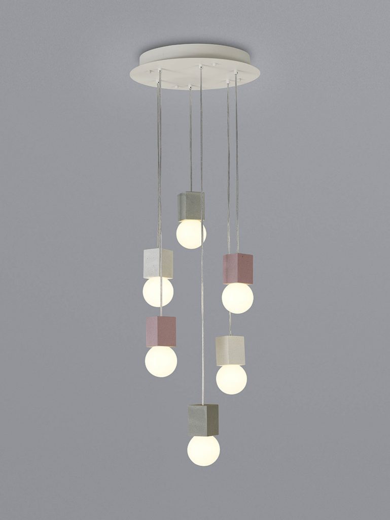 Galaxy 6 Light Pendant White