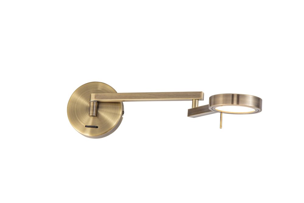Brass Adjustable Swing Arm Wall Light | Bedhead Wall Lights