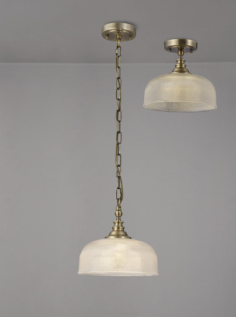 Kitchen Pendant Lights | Bistro Pendant Antique Brass