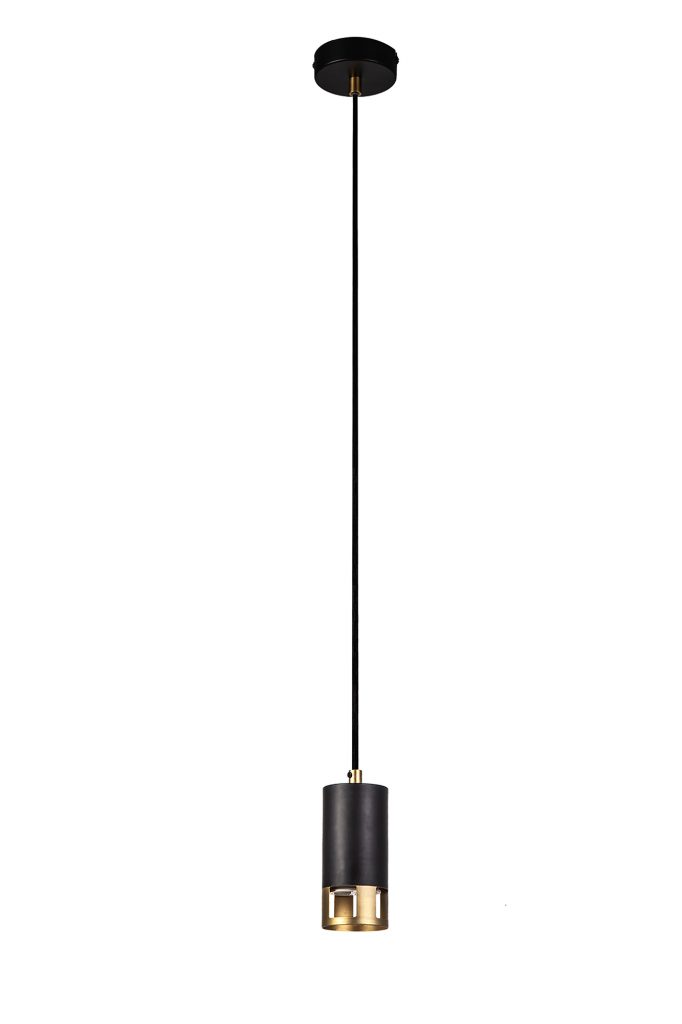 Single pendant Black and Gold 