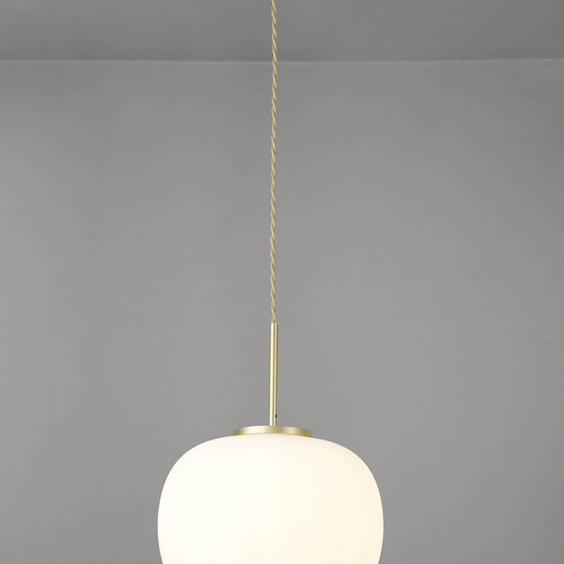 Kitchen Island Pendant Lights | Shell Opal Glass Pendant