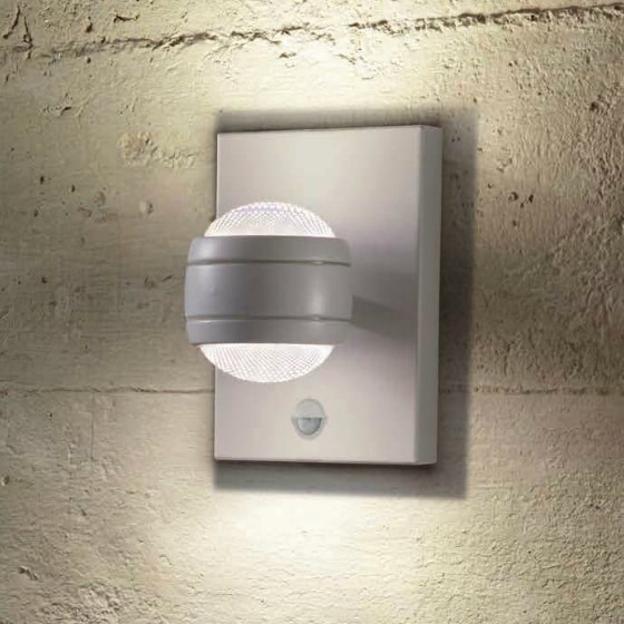 4094796 Outdoor Silver Up/Down Wall Light | Home Lighting UK
