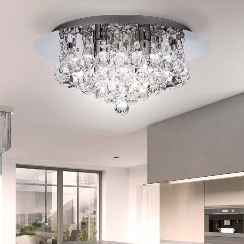 Crystal Flush Ceiling Light | Flush Ceiling Light