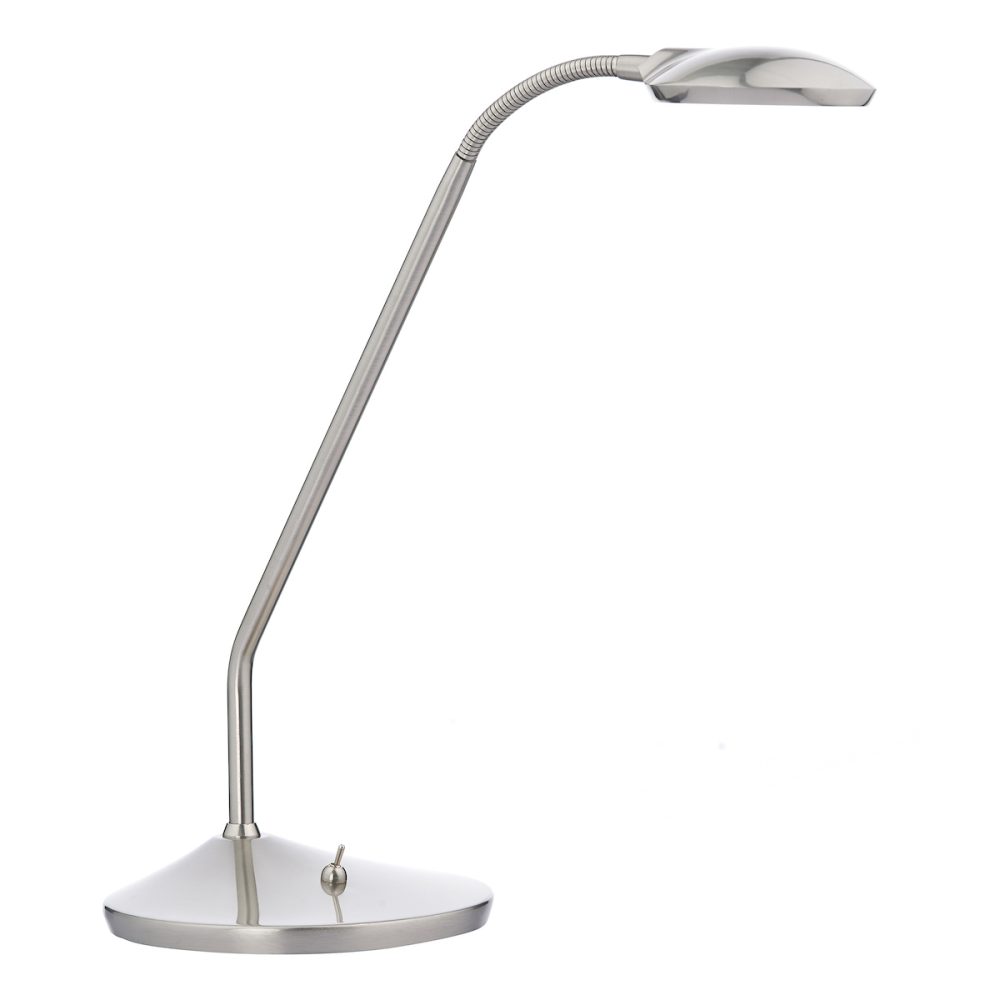 Lewis LED Table Lamp Satin Chrome