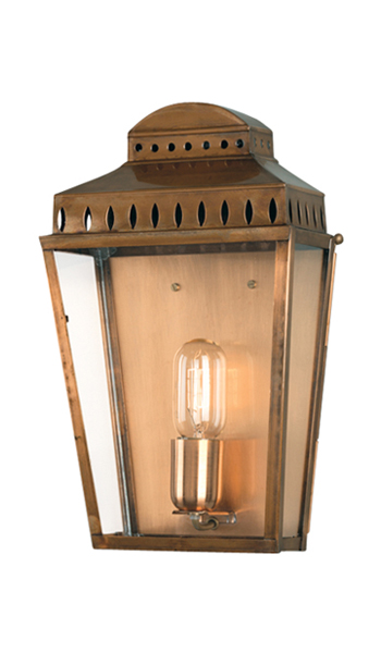 Coastal half lantern Antique Brass