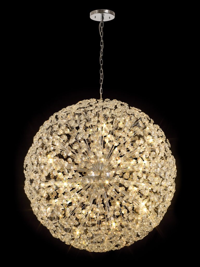Crystal Pendant Lighting | 120cm Crystal Sphere Pendant