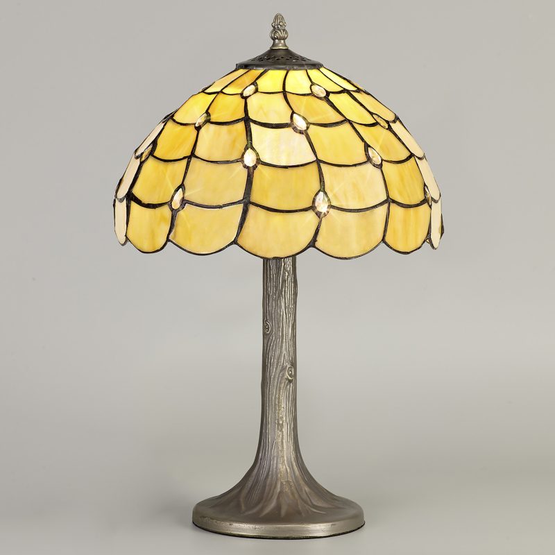 Tiffany Beige Glass Table Lamp | Tiffany Table Lamps