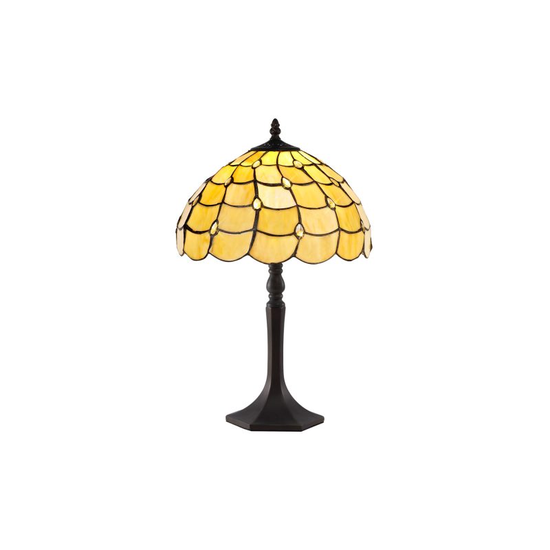 Beige Glass Tiffany Table Lamp  | Tiffany Table Lamp