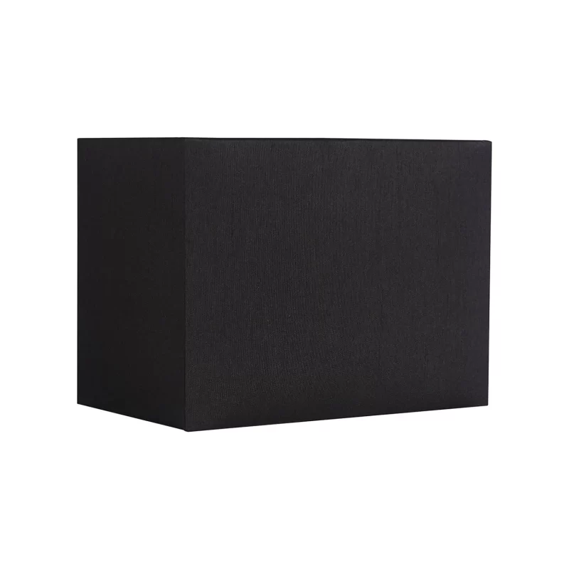 Oblong Faux Silk Shade Black