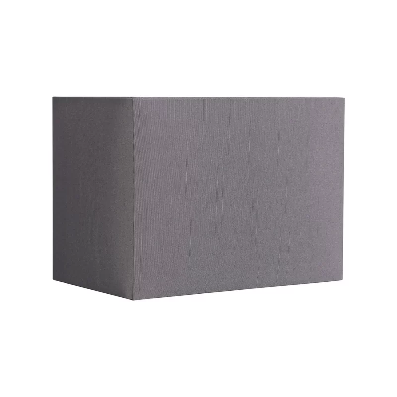 Oblong Faux Silk Shade Grey
