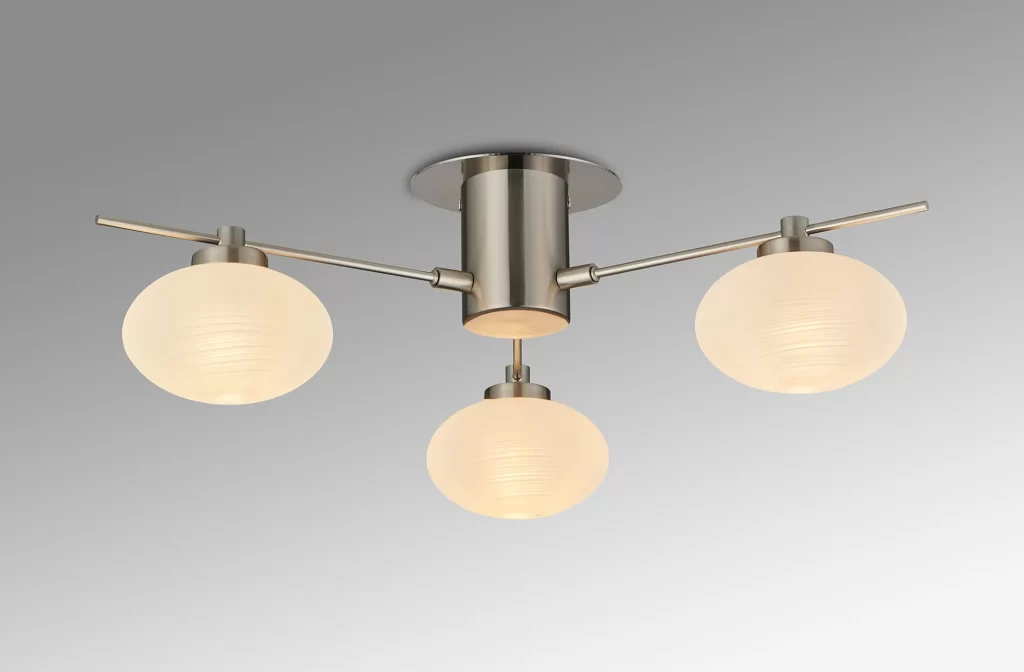 Modern Ceiling Light Nickel | Satin Nickel Ceiling Lights