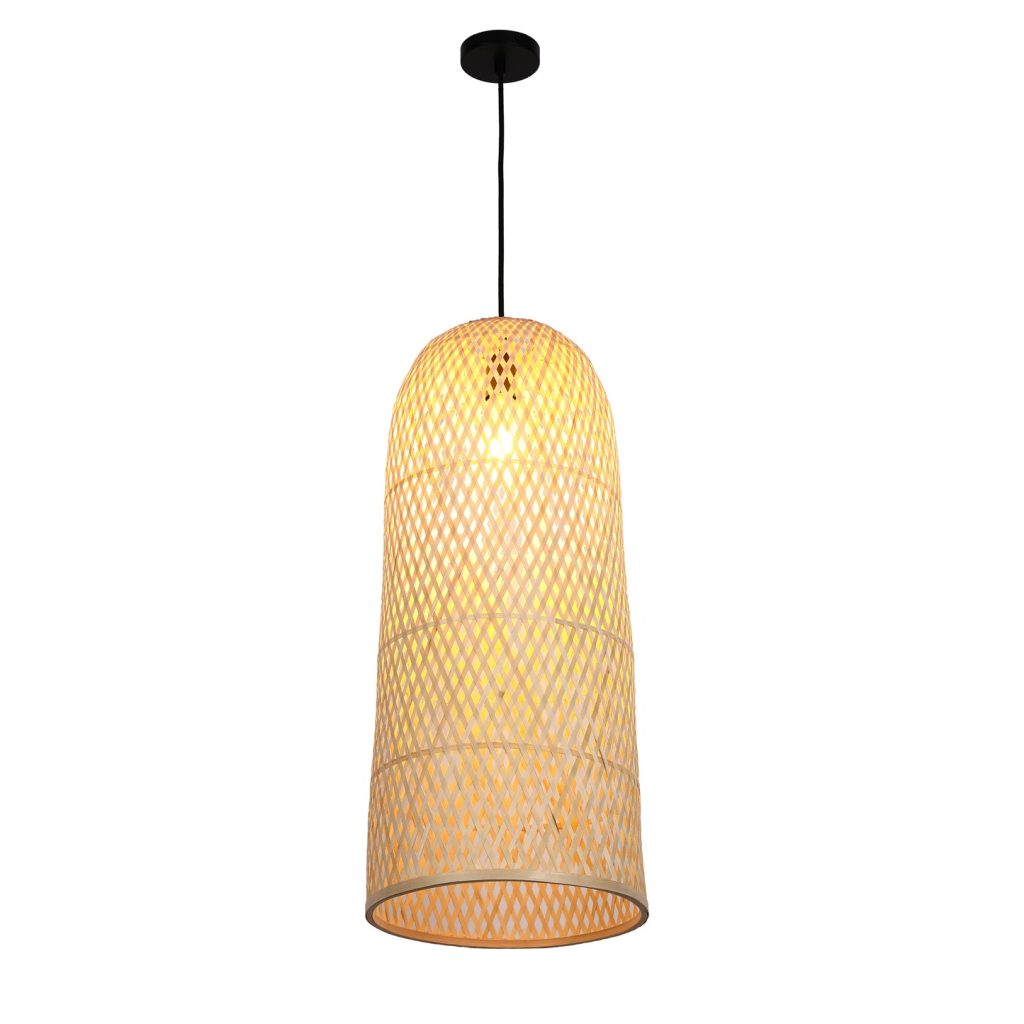 woven rattan pendant