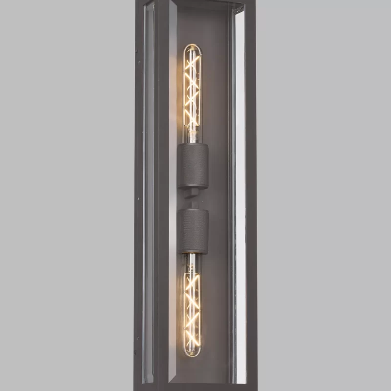 Vista 600mm Outdoor Flush Wall Lamp Anthracite IP54