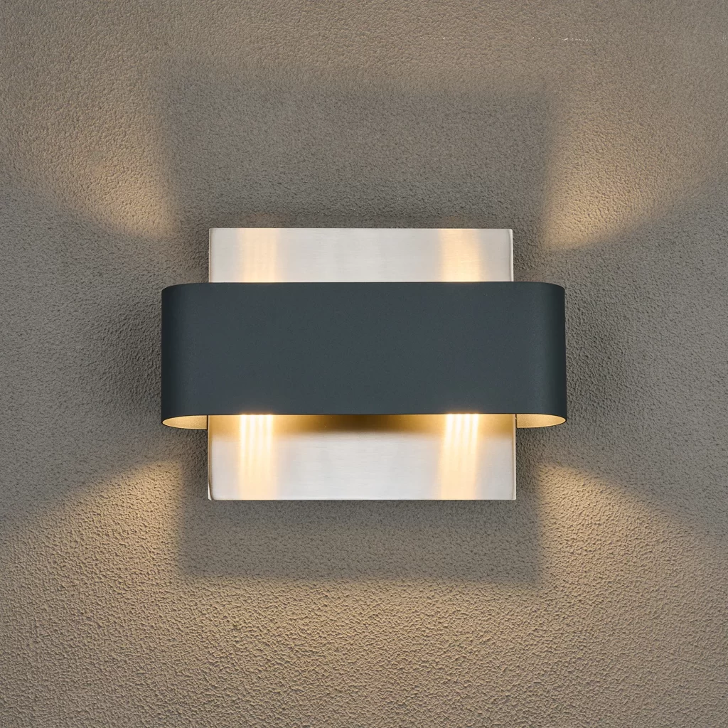 LED Wall Light LED Wall Light Satin Nickel/Graphite
