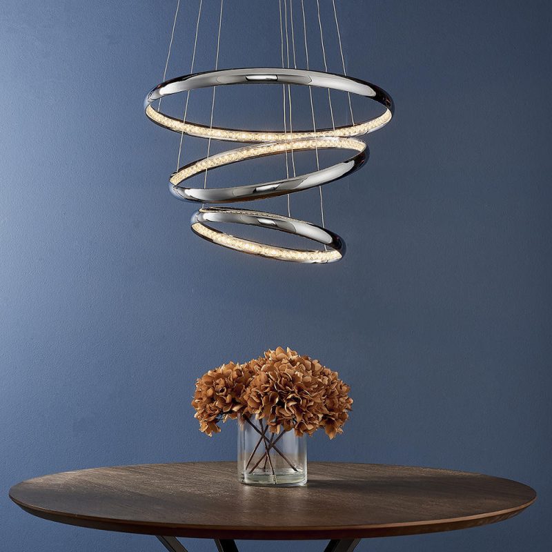 Endon 90292 Ozias Three Ring LED Pendant